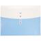 JAM Paper 9.75" x 13" Two-Tone Light Blue Plastic Button & String Tie Closure Envelopes, 12ct.